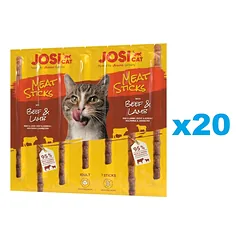 JOSERA JosiCat Meat Sticks jautienos ir ėrienos lazdelės katėms 20x35g