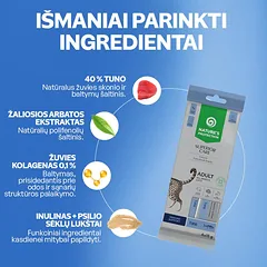 Immunity Support suaugusių kačių kreminiai funkciniai skanėstai su tunu, 4x15 g — 2 nuotrauka