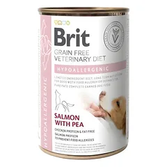 BRIT Veterinary Diet Hypoallergenic Salmon&Pea 400 g parduotuvėje zooplus.de