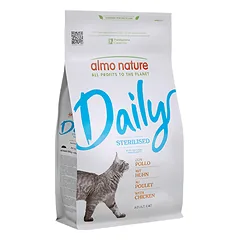 Almo Nature Daily Sterilised sausas maistas sterilizuotoms katėms su vištiena, 1.2 kg