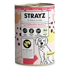 STRAYZ BIO drėgnas maistas šunims 4 x 400 g