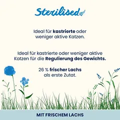 Almo Nature Functional Sterilised Cat su lašiša ir ryžiais, sausas maistas katėms — 2 nuotrauka