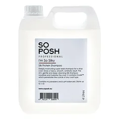 So Posh I'm So Silky Šampūnas - drėkinamasis, glotninamasis šampūnas šunims, tokiems kaip Jorkšyrai, Ši Cu, Maltos bišonai, koncentratas 1:10