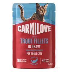 Carnilove Trout Echinacea konservai katėms maišeliuose su upėtakiu 85g nuotrauka