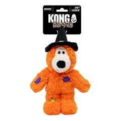 KONG Hundespielzeug WildKnots Halloween Hexen-Bär, orange