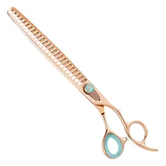 Kenchii Rose Chunkers - rose gold grooming thinning shears with 25 teeth