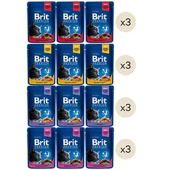 Brit Premium konservų katėms rinkinys 4 skoniai, 12 vnt. — 2 nuotrauka
