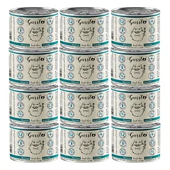GUSSTO Fresh Deer 12x200 g šviežias elnias, monoproteininė drėgna maistas katėms