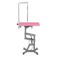 Shernbao Air Lifting Grooming Table - kirpimo stalas su pneumatiniu kėlimu, rožinis viršus