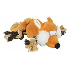 Trixie Fox pliušinis žaislas su virve šunims 34 cm