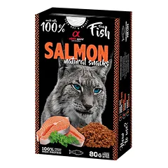 ALPHA SPIRIT NATURAL CAT skanėstai katėms su lašiša 80g (6)