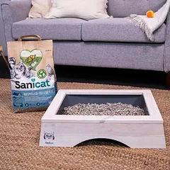 Sanicat celiuliozės kraikas katėms, 10 l — 5 nuotrauka