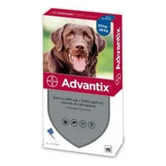 Advantix lašai nuo blusų ir erkių šunims nuo 25 iki 40 kg, 1 pipetė - Pet24