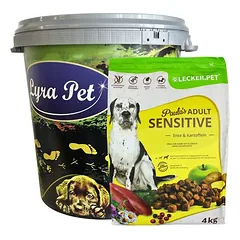 Lyra Pet Lecker.Pet® Paula's Adult Sensitive su antiena ir bulvėmis, sausas maistas šunims, 12 kg — 2 nuotrauka