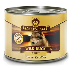 WOLFSBLUT Wild Duck su antiena konservai suaugusiems šunims, 200 g nuotrauka