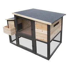 Duvo+ Woodland Design Kaninchenstall Bunny Barn holzfarbig