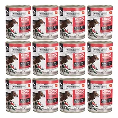 WIEJSKA ZAGRODA  Monoproteininė jautiena drėgna maistas šunims 12x800 g