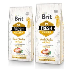 BRIT Fresh chicken with potato adult great life 24 kg (2 x 12 kg)