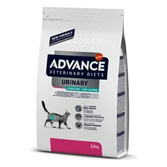 Advance Sterilized Urinary Low Cal Sausas maistas katėms sergančioms šlapimo takų ligomis 2,5 kg — 2 nuotrauka