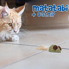 Happet žaislas katei, pelės su plunksn., 5cm — 5 nuotrauka