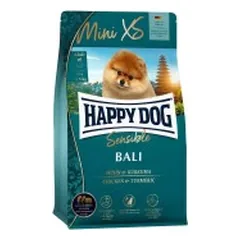 Happy Dog XS Mini Bali visavertis pašaras mažų veislių suaugusiems šunims su vištiena ir ciberžole, 300 g
