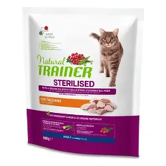 Natural Trainer Cat sausas maistas su kalakutiena sterilizuotoms katėms, 300 g