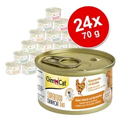 GimCat Superfood ShinyCat Duo 24 x 70 g