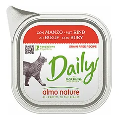 Almo Nature Daily ar liellopa gaļu 100 g - konservi kaķiem nuotrauka