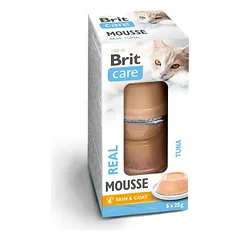 Brit Care Mousse putėsiai katėms su tunu  6x25 g