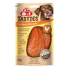 8in1 Tasties vištienos krūtinėlės skanėstai šunims, 85 g