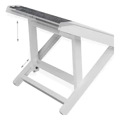 Laipteliai šunims Relaxdays, 2 aukščio lygiai, Pilka/balta, 43,5 × 100 cm — 5 nuotrauka