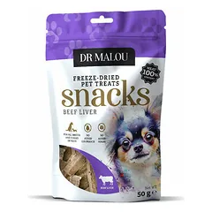 Dr Malou Dog liofilizuotos jautienos kepenėlės, skanėstai šunims 50 g — 3 nuotrauka