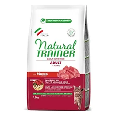 NATURAL TRAINER CAT ADULT BEEF su jautiena 1.5kg