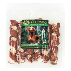 Real Dog odos vyniotinis su antiena 18-20 cm, skanėstai šunims 500 g — 1 nuotrauka