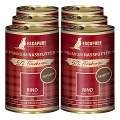Escapure Senior Beef - šlapias maistas vyresnio amžiaus šunims, jautiena su daržovėmis