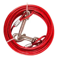 Flamingo Anlegekabel, plastifiziert rot