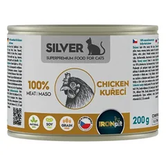 IRONpet Silver Cat Chicken konservai katėms su vištiena