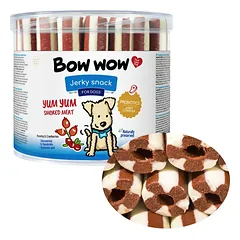 Skanėstai šunims BOW WOW Jerky snack su rūkyta mėsa, 35 vnt