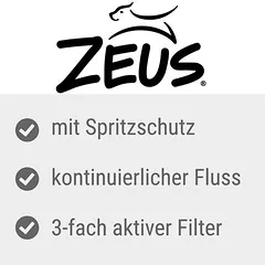 Zeus Fresh & Clear geriamasis fontanas su apsauga nuo taškymosi, Priedas: H2EAU Triple Action pakaitiniai filtrai (2 vnt.) — 3 nuotrauka