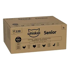 Whiskas Senior drėgnas maistas katėms, maišeliai 120 x 85 g