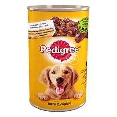 PEDIGREE Adult konservų dėžutė 1200g - drėgnas visavertis ėdalas suaugusiems šunims su vištiena drebučiuose