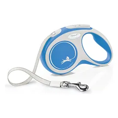 Flexi New Comfort juostinis pavadėlis, mėlynas, 5m/15kg