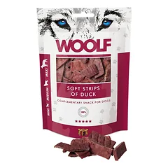 WOOLF Soft Strips of Duck skanėstai šunims 100g