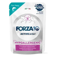 Forza10 Hypoallergenic ActiWet Fish dietiniai konservai katėms su maisto netoleravimu, su lašiša ir aviena, 80 g