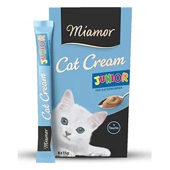 Miamor skanėstai kačiukams – kreminė pasta su taurinu, 6*15 g, Miamor Junior Pate Cream