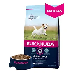 Eukanuba Active sausas maistas mažų veislių suaugusiems šunims su vištiena 15 kg