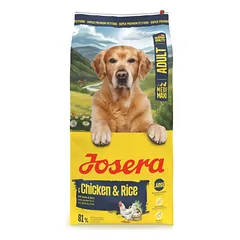 Josera M/M Adult Chicken and Rice sausas pašaras vidutinių ir didelių veislių šunims su vištiena ir ryžiais, 12,5 kg