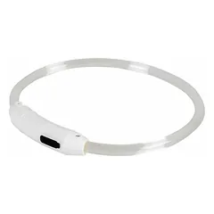 Įvairiaspalvis šviečiantis antkaklis šunims, SEECURITY, USB TPU „M„, 45 cm — 4 nuotrauka