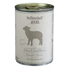 DR. CLAUDER’S BARF mėsos ir daržovių konservai šunims su ėriena 400g