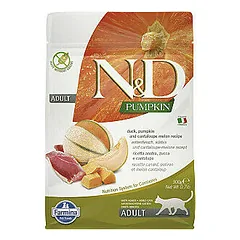 Farmina N&D Cat Pumpkin Adult su antiena ir cantaloupe melionu, sausas maistas katėms 0,3 kg